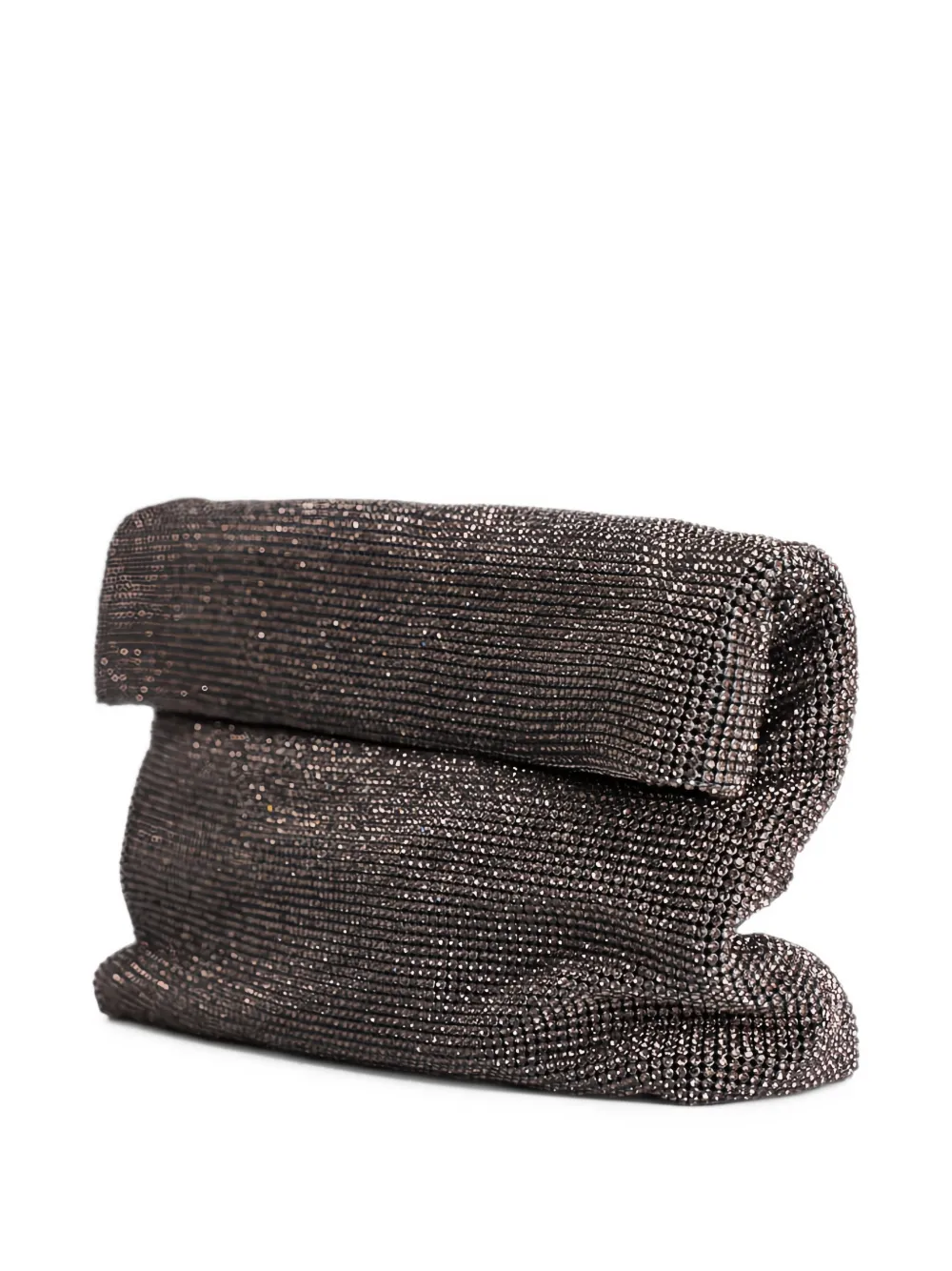 TWENTY FOURHAITCH Varadero clutch verfraaid met kristallen Grijs