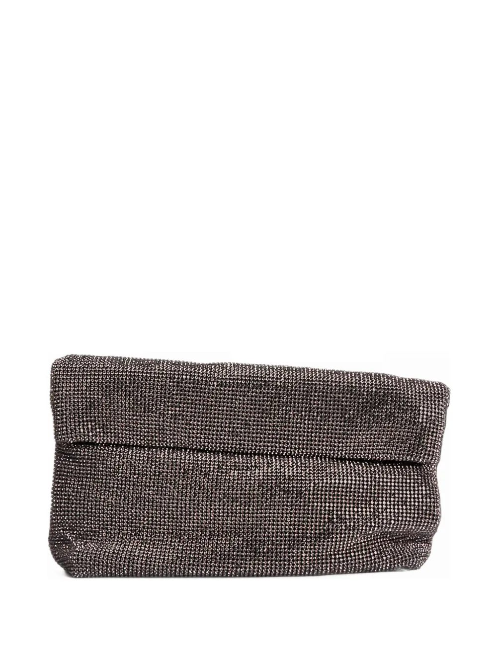 TWENTY FOURHAITCH Varadero crystal-embellished clutch bag - Grau