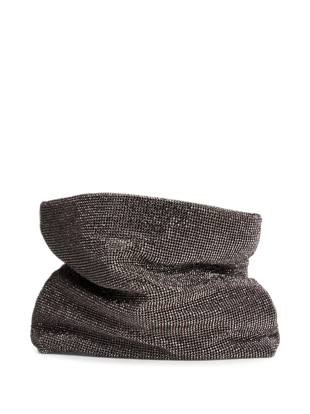 TWENTY FOURHAITCH Varadero clutch verfraaid met kristallen Grijs