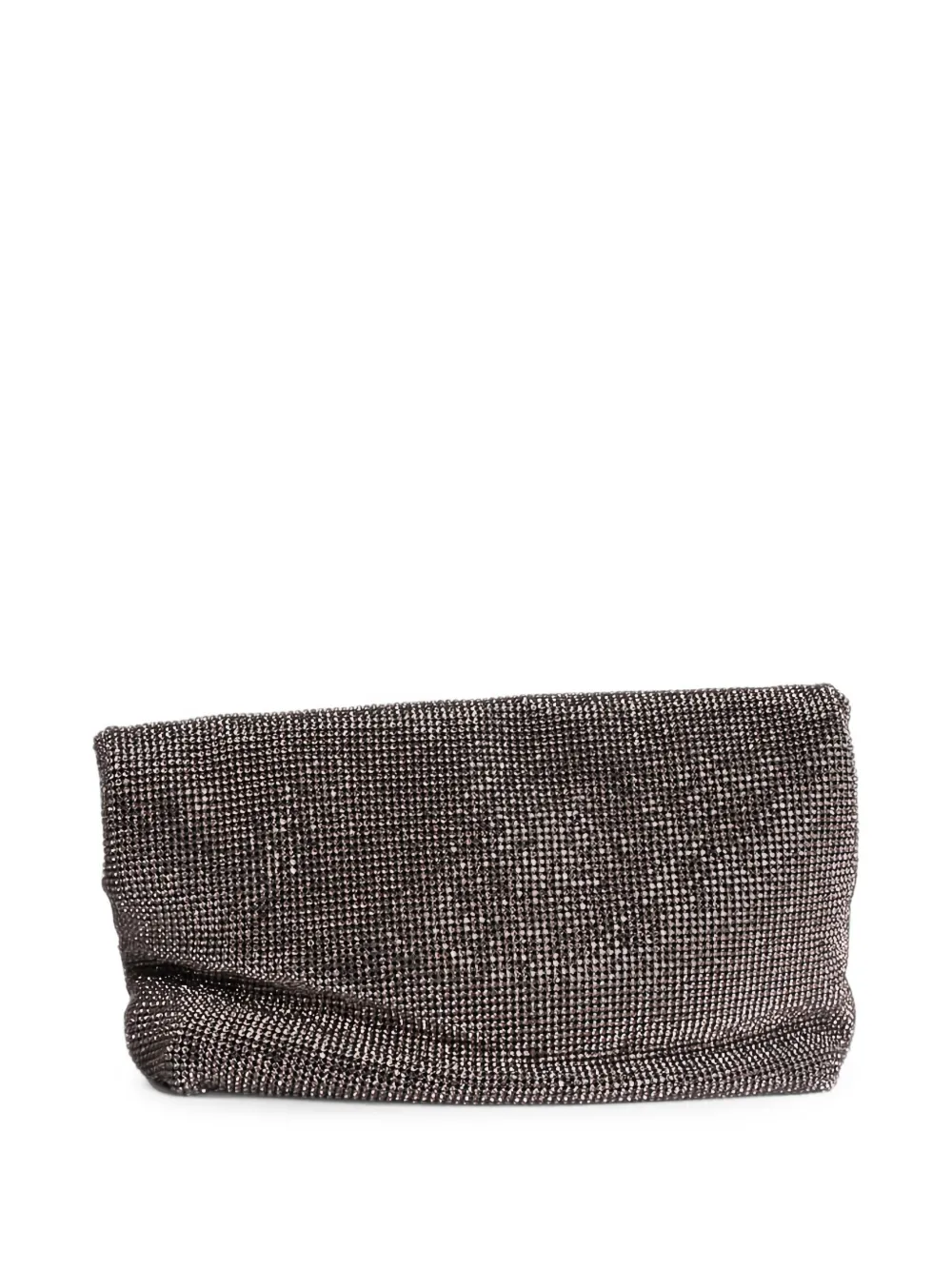 TWENTY FOURHAITCH Varadero clutch verfraaid met kristallen Grijs
