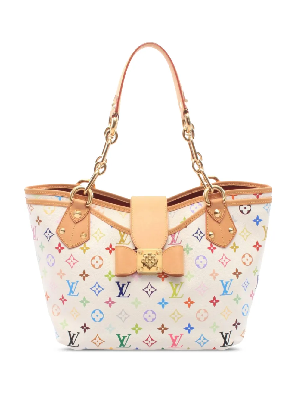 Louis Vuitton Pre-Owned 2011 Monogram Multicolore Annie MM tote bag - Blanc