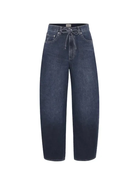 DL1961 Taylor barrel drawstring-waist wide-leg jeans