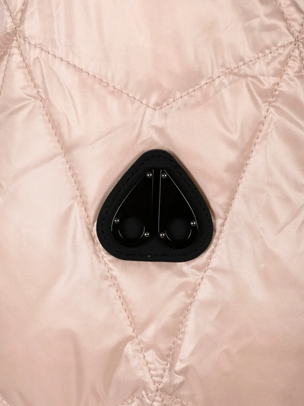 Moose Knuckles quilted hooded jacket Roze