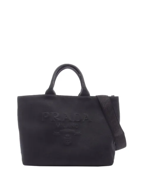 Prada Pre-Owned 2013-2026 Canapa Drill Tote satchel