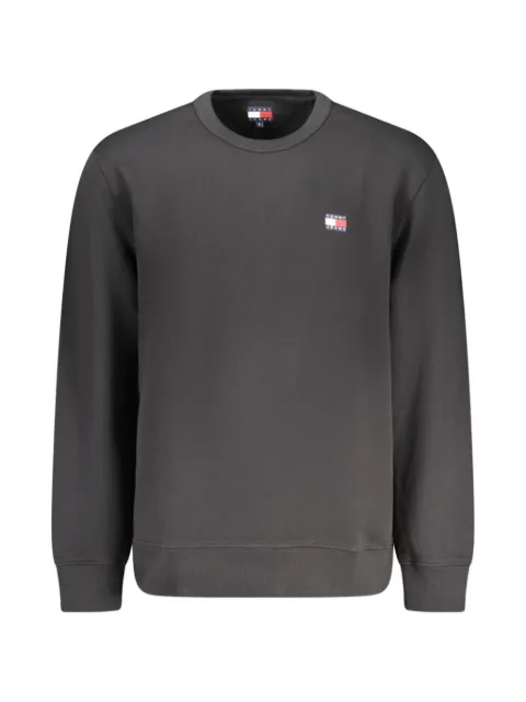 Tommy Hilfiger logo-patch crew-neck sweater