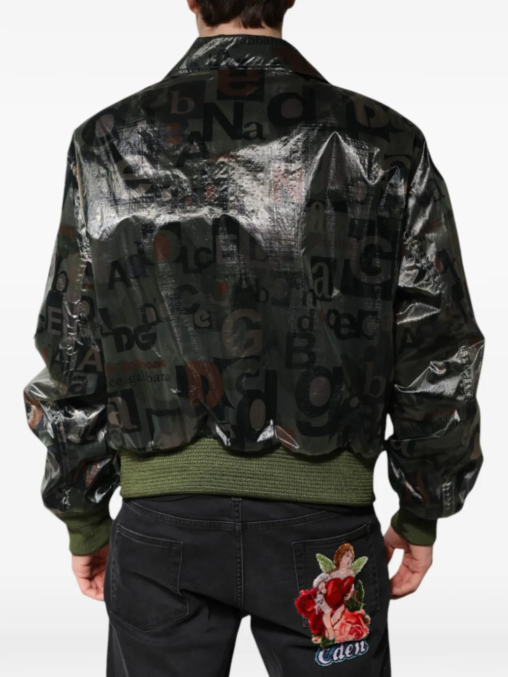 Dolce & Gabbana Bomberjack met logoprint Groen