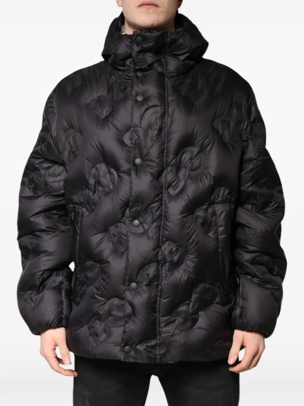 Dolce & Gabbana quilted logo-embossed jacket - Nero