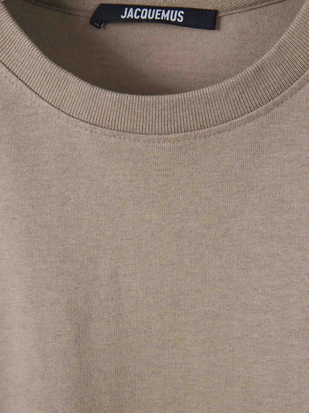Jacquemus logo-patch embroidered T-shirt Beige