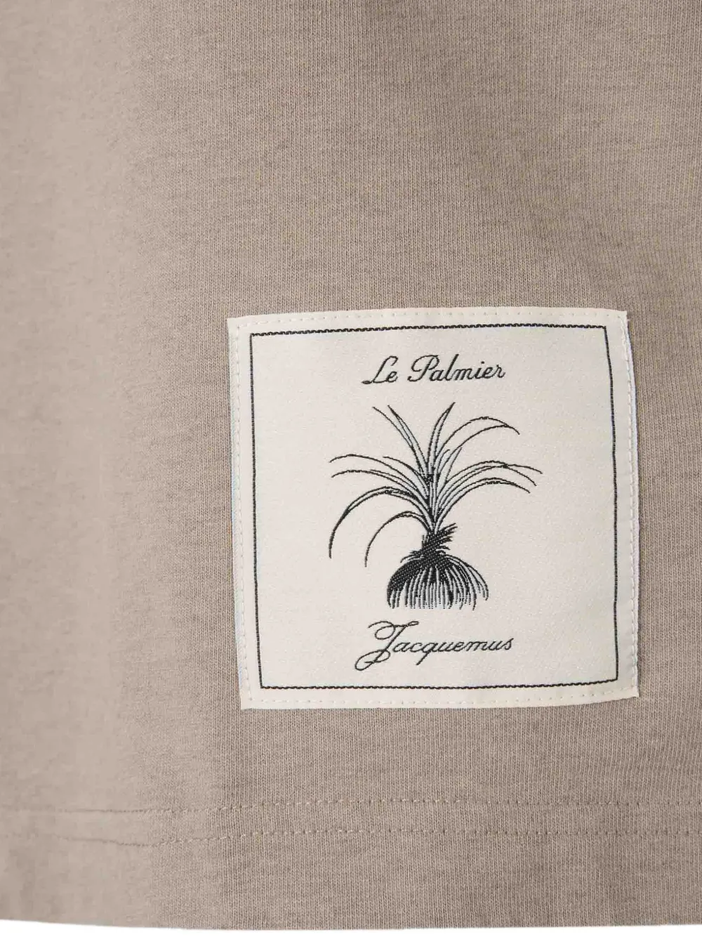 Jacquemus logo-patch embroidered T-shirt Beige