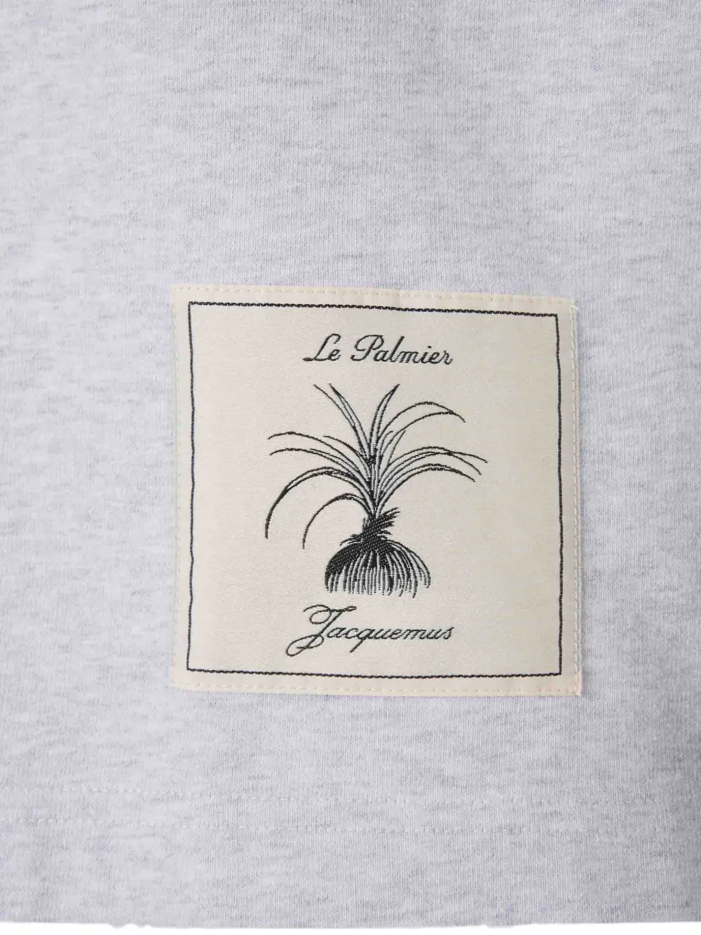 Jacquemus logo-patch T-shirt Grijs