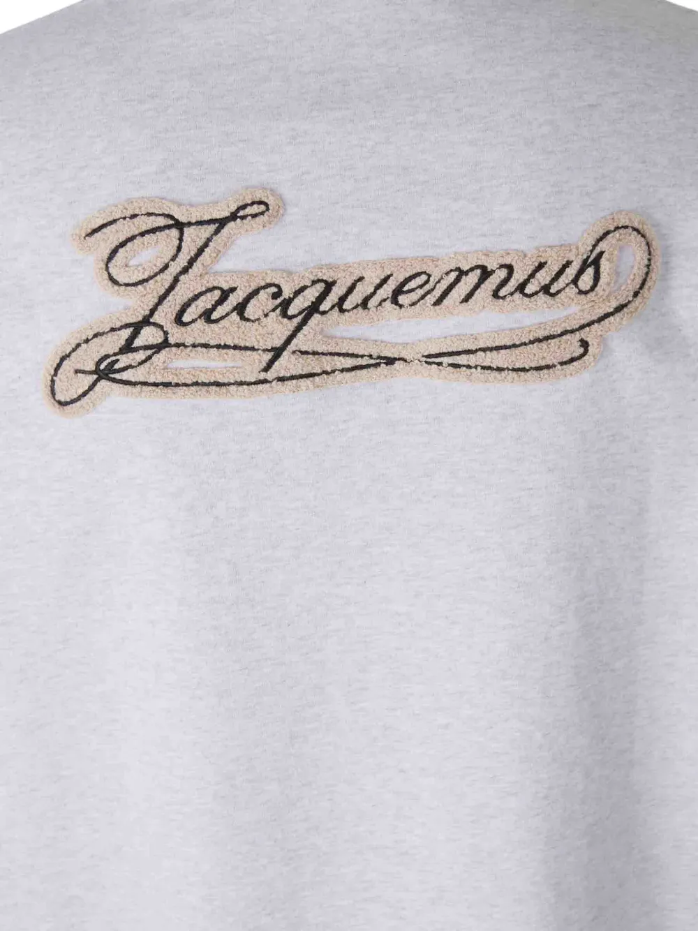 Jacquemus logo-patch T-shirt Grijs