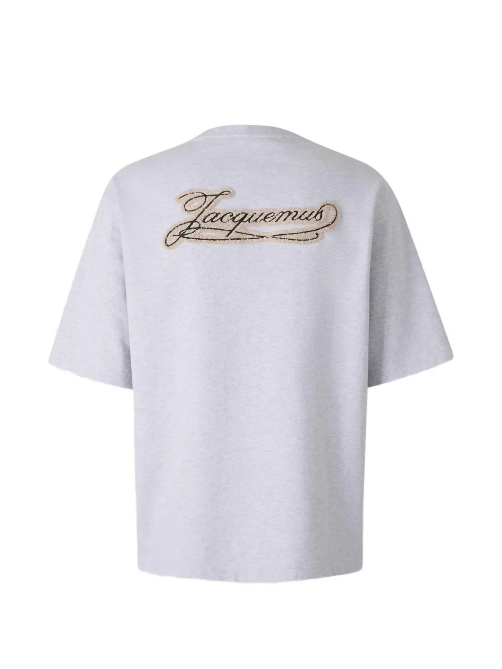 Jacquemus logo-patch T-shirt Grijs