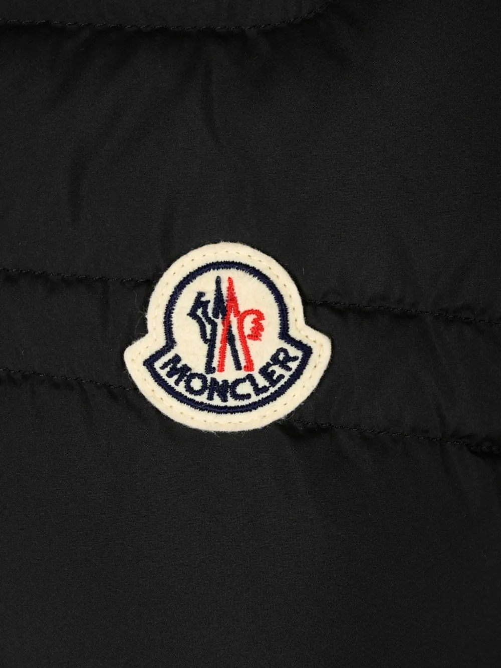 Moncler Gevoerd jack met capuchon Zwart