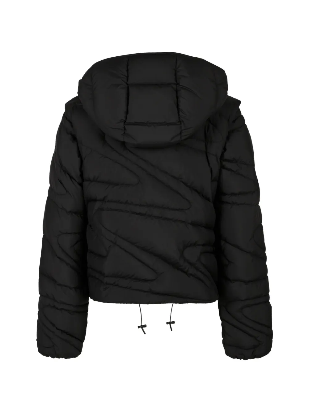 Moncler Gevoerd jack met capuchon Zwart