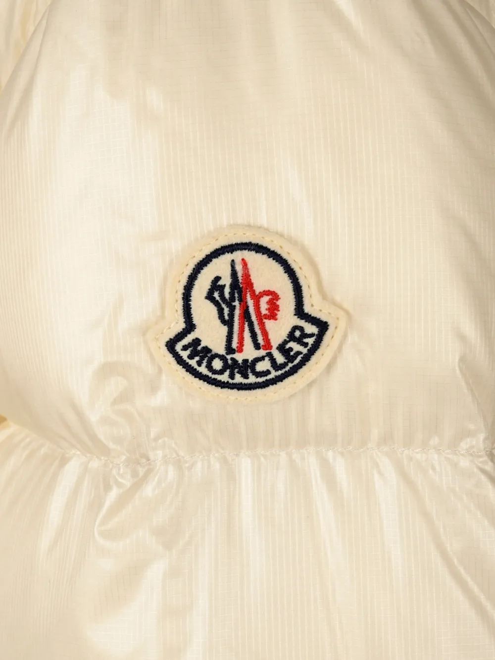 Moncler Gewatteerd jack met logopatch Beige