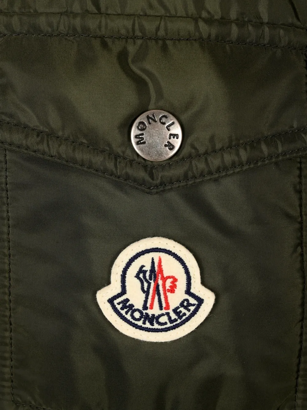 Moncler Moustique parka met capuchon Groen