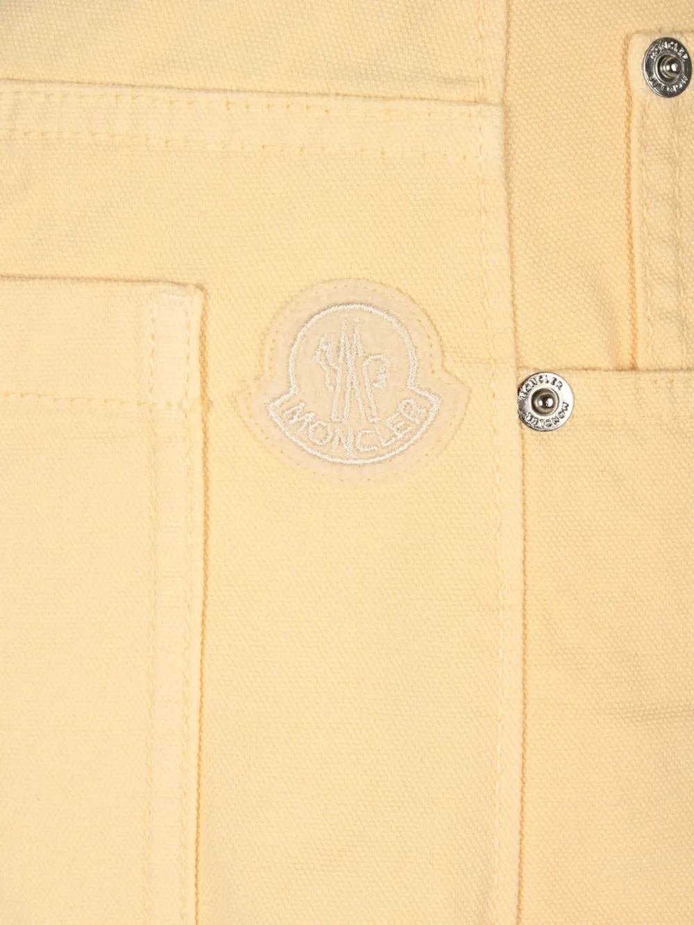 Moncler Canvas cargo broek Geel