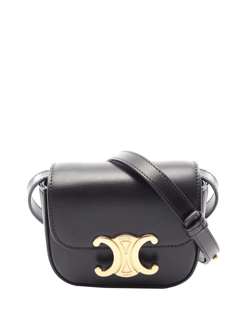 Celine Pre-Owned 2015-2026 Mini Calfskin Claude crossbody bag - Nero