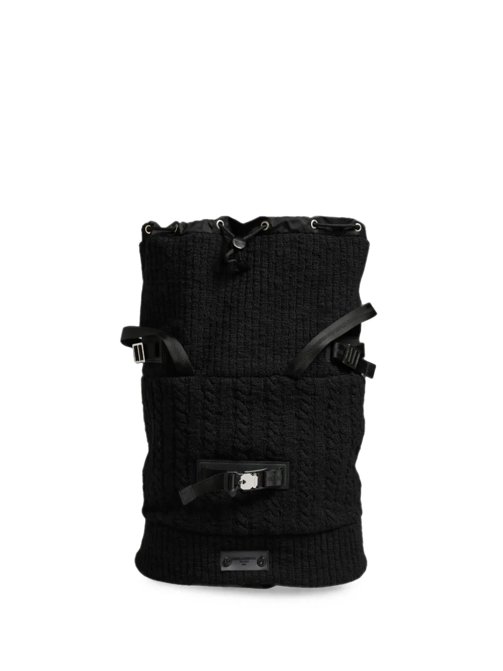 Dolce & Gabbana cable-knit backpack - Nero