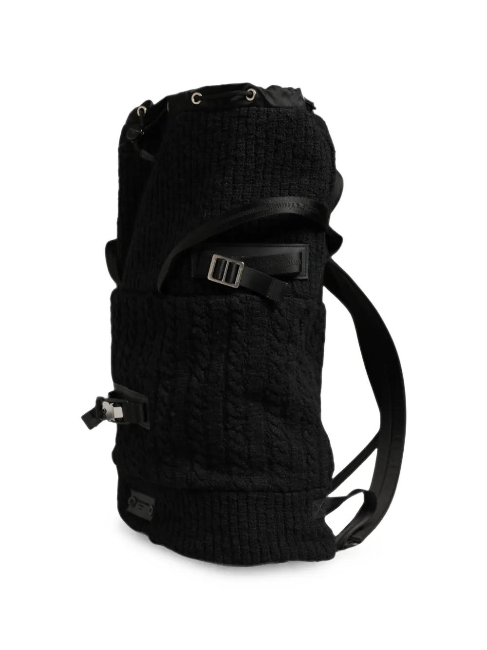 Dolce & Gabbana Kabelgebreide rugzak Zwart