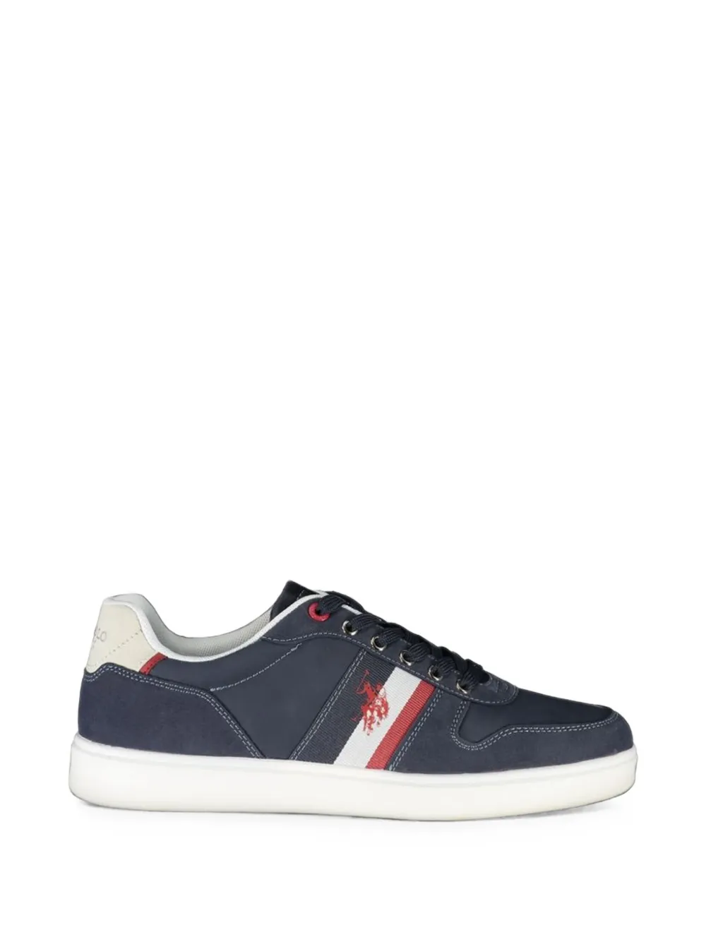 U.S. POLO ASSN. logo-print striped sneakers - Blu