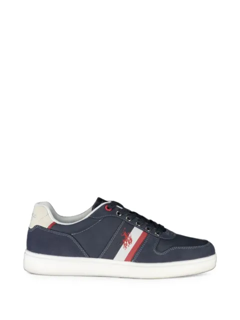 U.S. POLO ASSN. logo-print striped sneakers