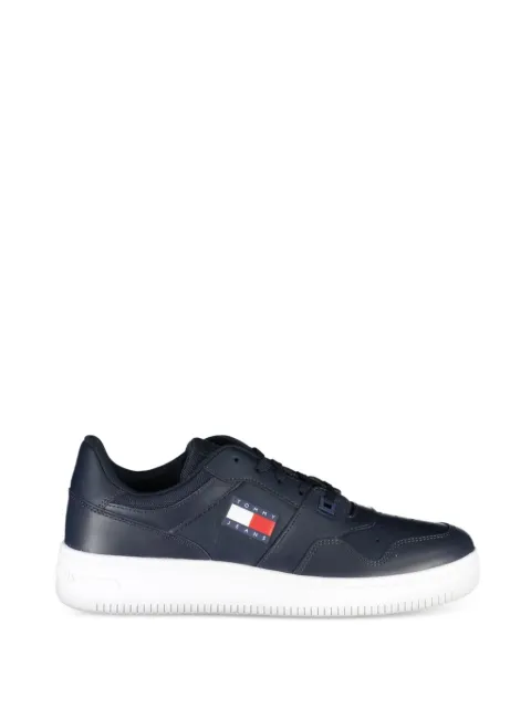 Tommy Hilfiger logo-patch leather sneakers