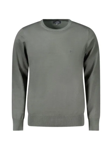 COVERI MOVING logo-embroidered crew-neck sweater