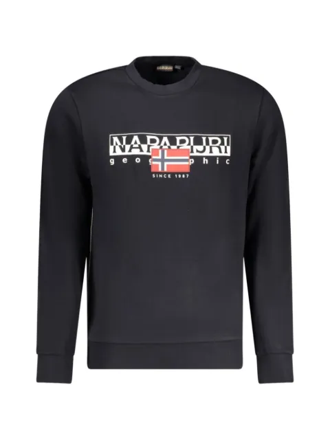 Napapijri logo-print cotton sweatshirt