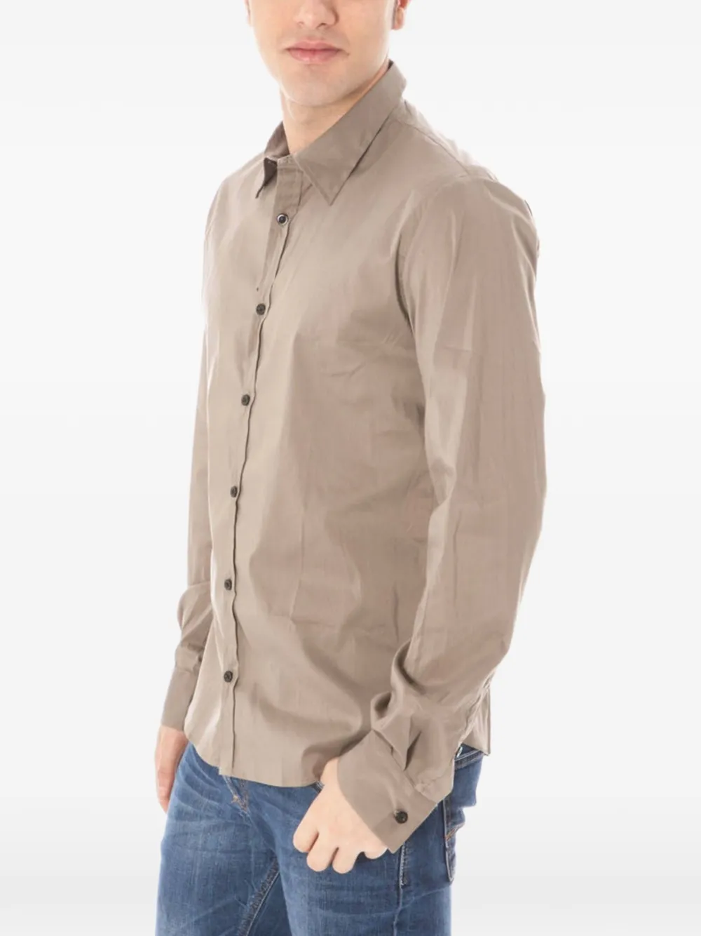 Costume National cotton poplin shirt Beige