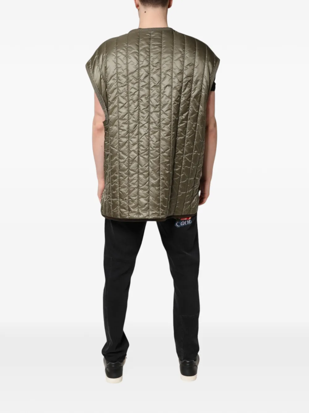 Dolce & Gabbana Bodywarmer met logoplakkaat Groen