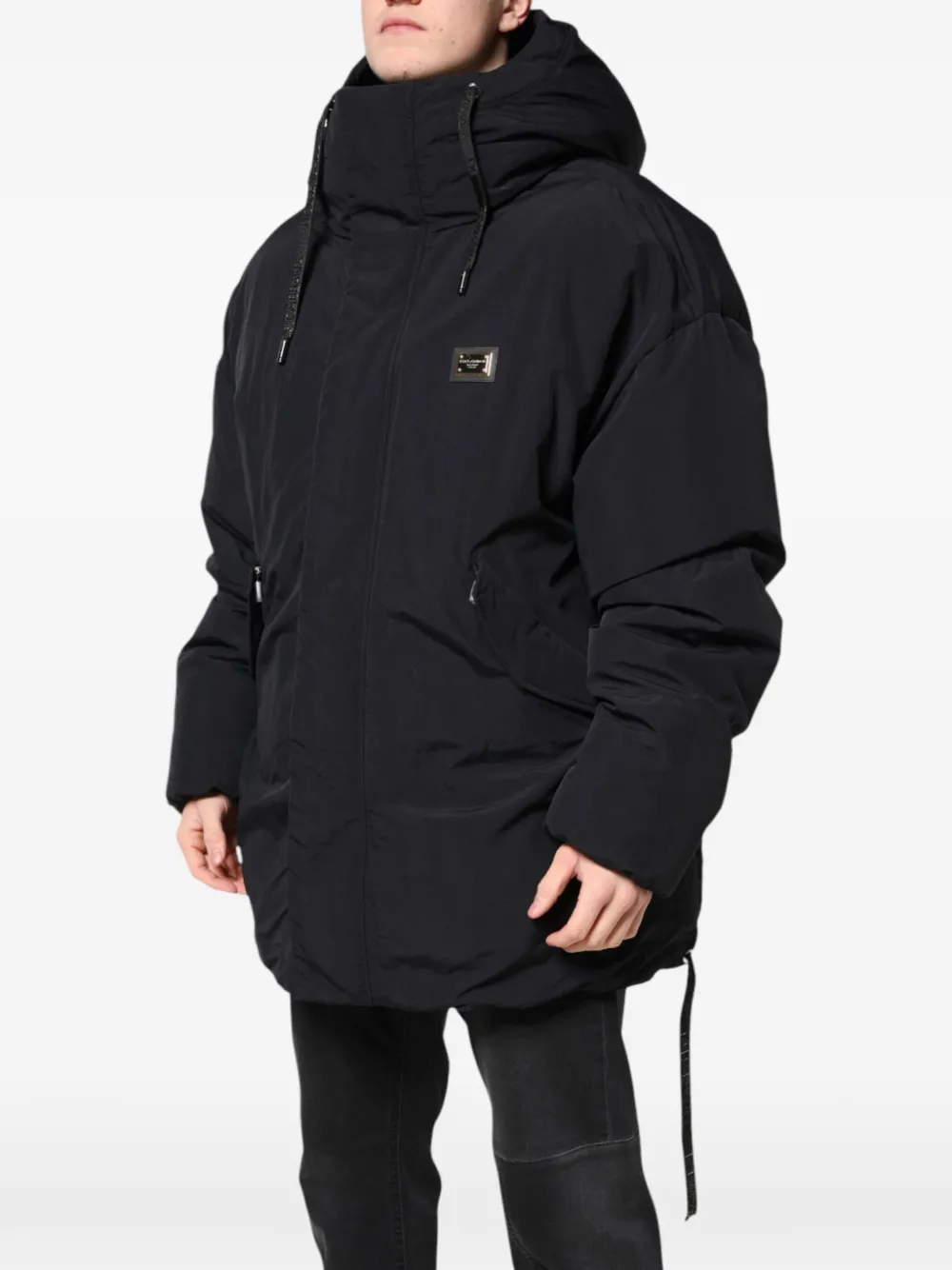 Dolce & Gabbana Jas met capuchon Zwart