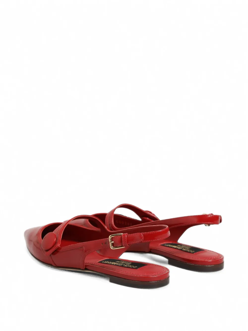 Dolce & Gabbana pointed-toe slingback pumps Rood