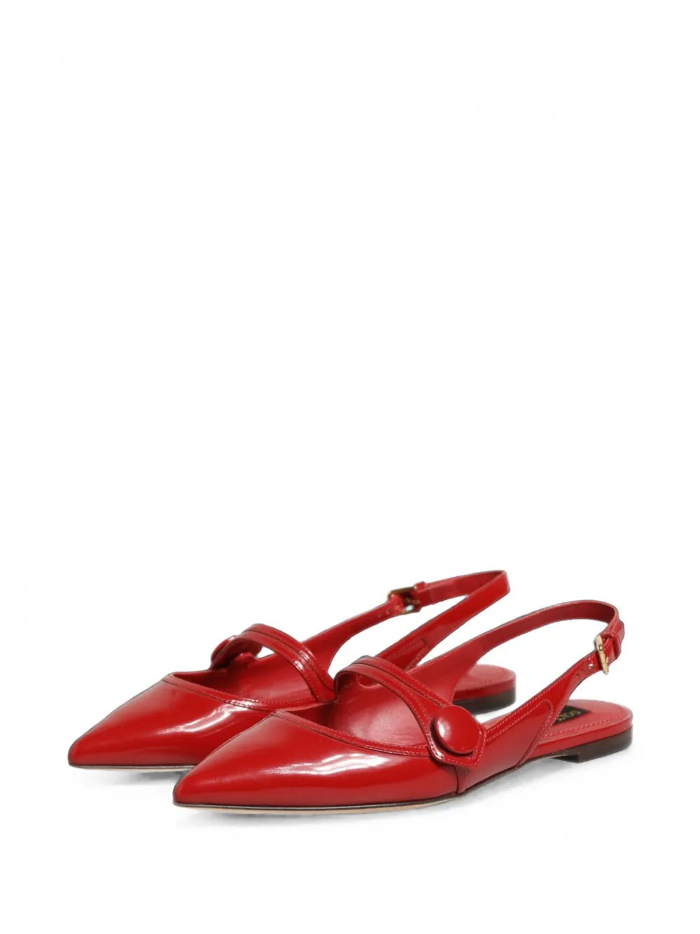Dolce & Gabbana pointed-toe slingback pumps Rood
