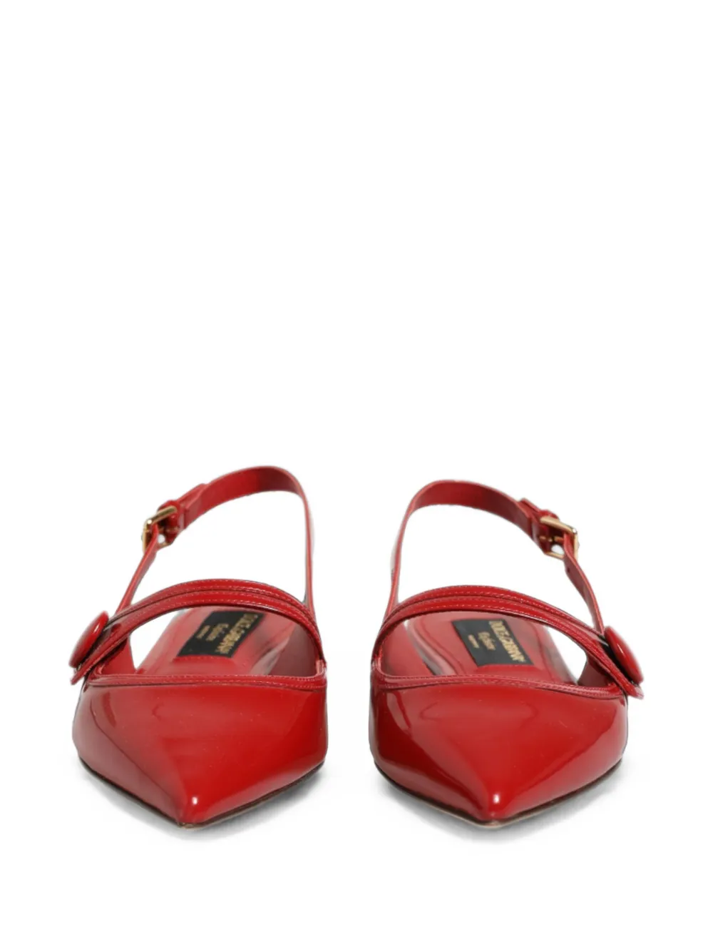 Dolce & Gabbana pointed-toe slingback pumps Rood