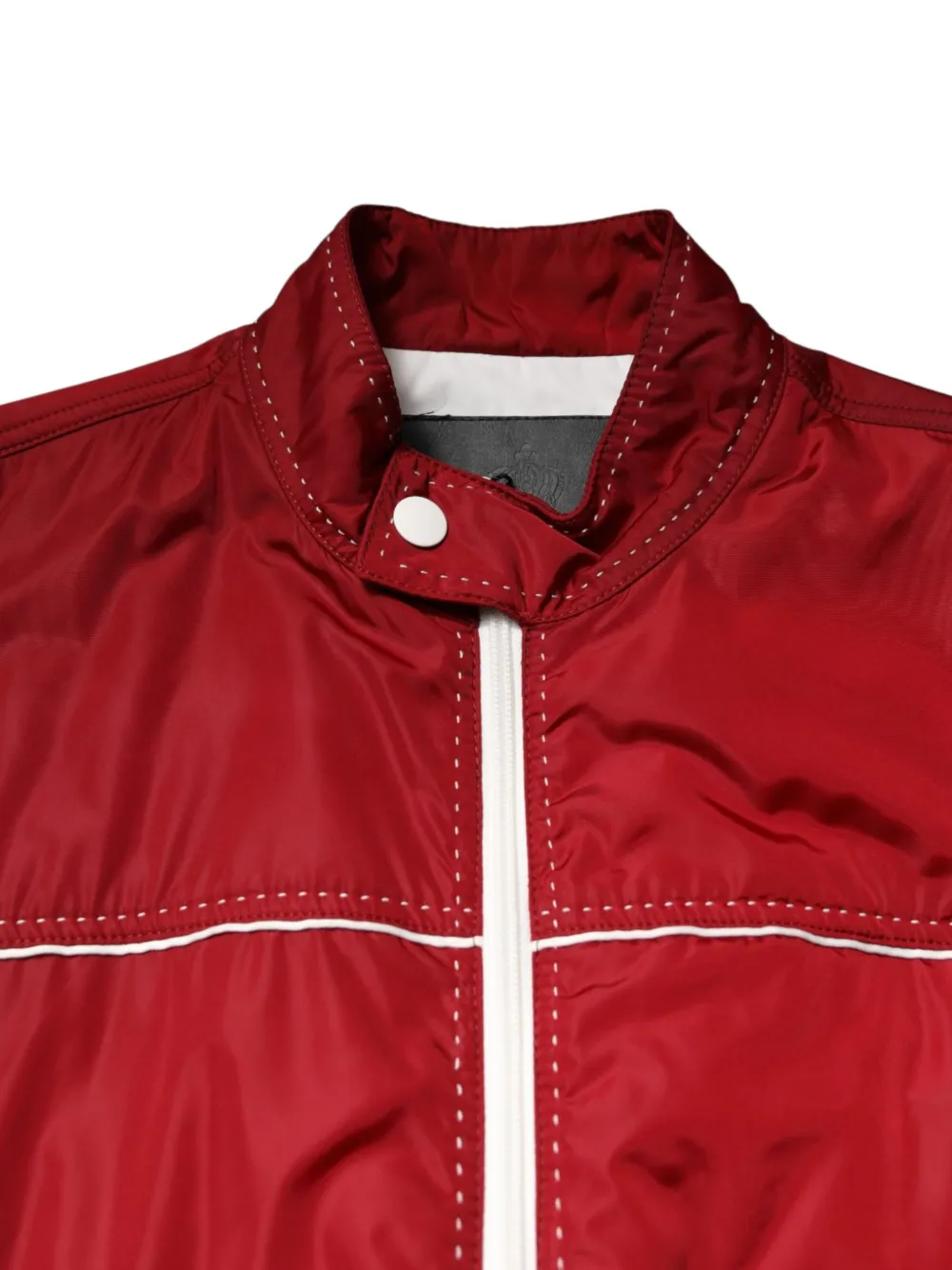 Dolce & Gabbana Bomberjack met contrasterende stiksels Rood