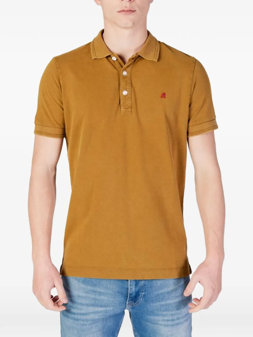 Replay logo-embroidered polo shirt