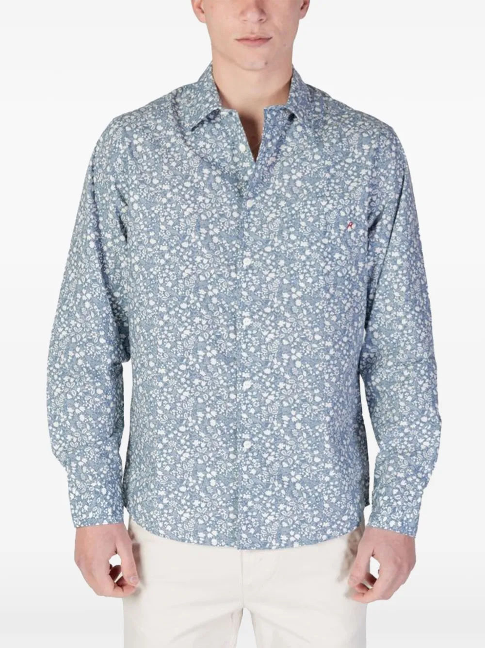 Replay floral-print shirt
