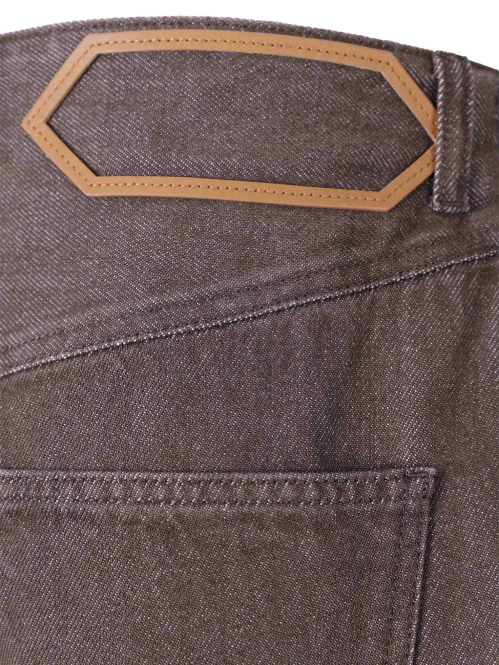 Jacquemus The de-Nîmes Tempo denim broek Bruin