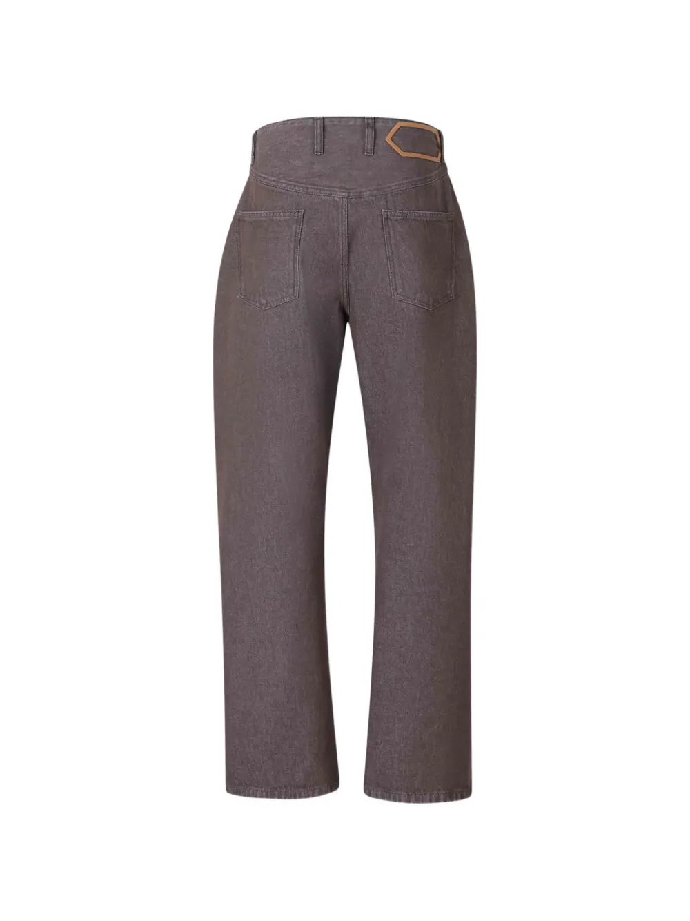 Jacquemus The de-Nîmes Tempo denim broek Bruin