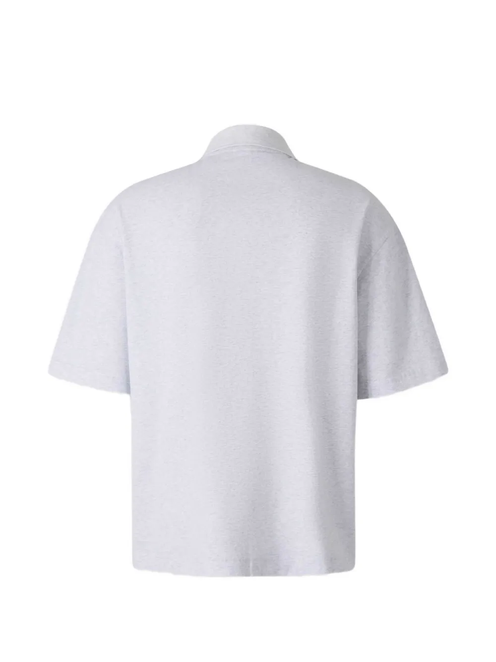 Jacquemus logo-patch polo shirt Grijs