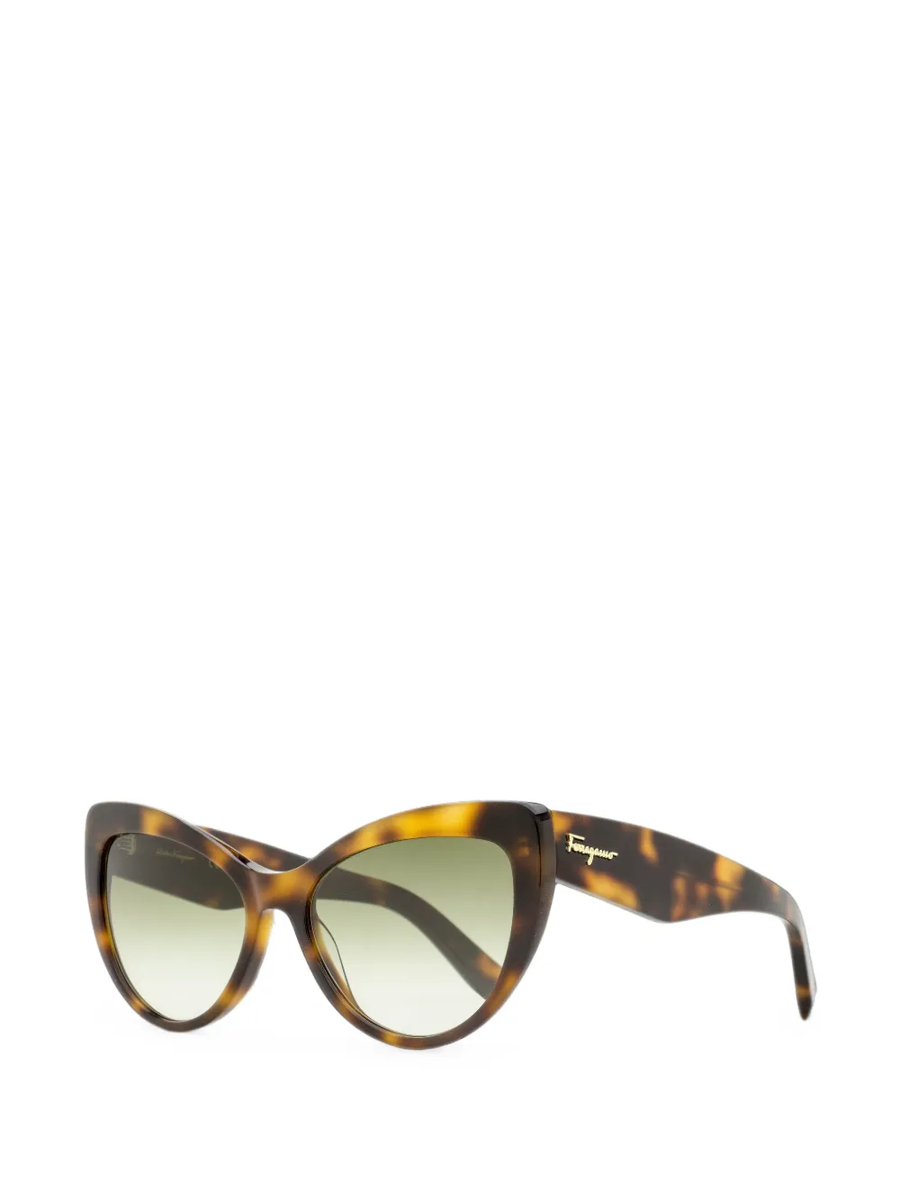 Ferragamo Eyewear Zonnebril met cat-eye montuur Bruin