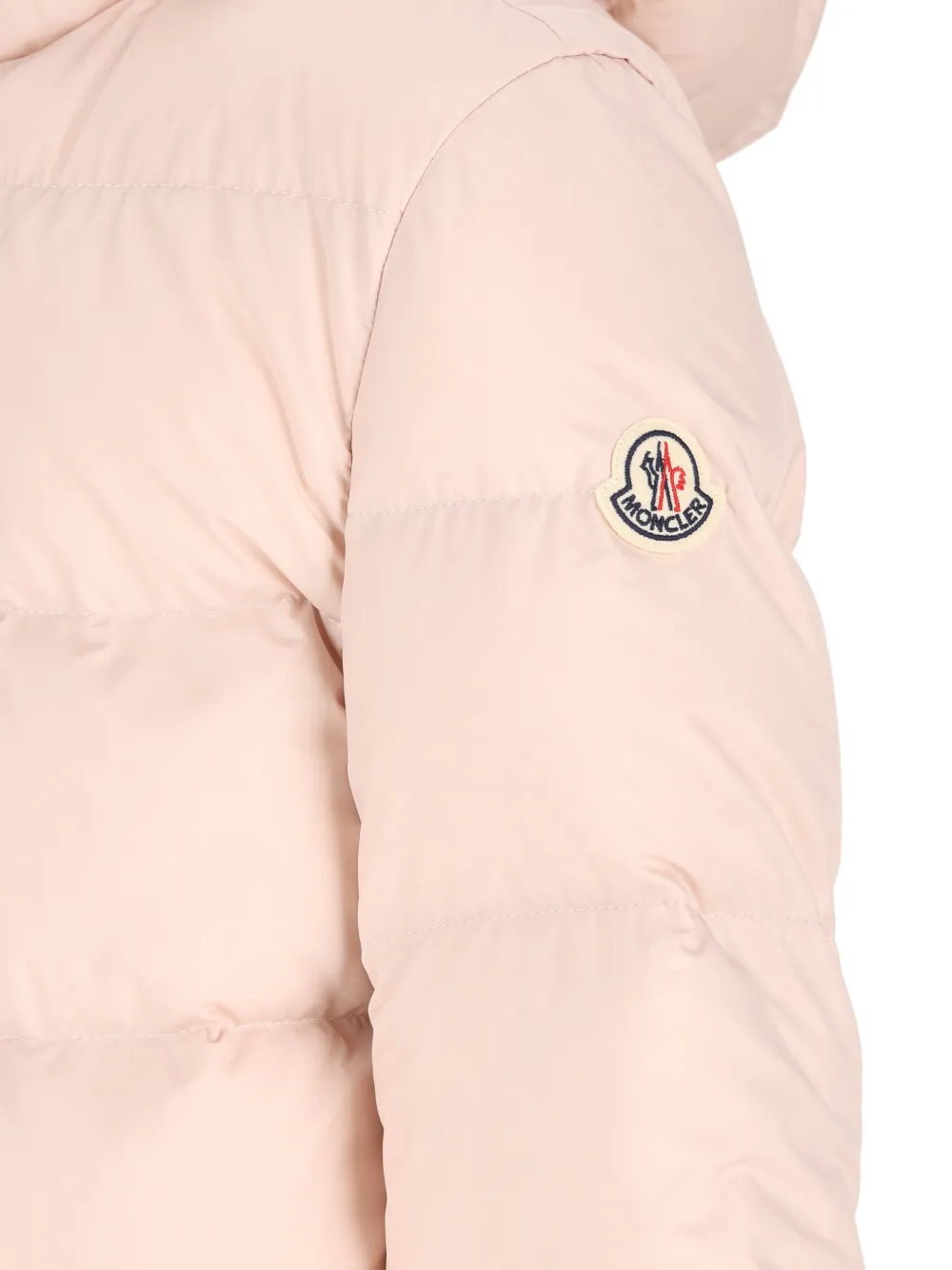 Moncler Enfant Beulah gewatteerd jack met capuchon Roze