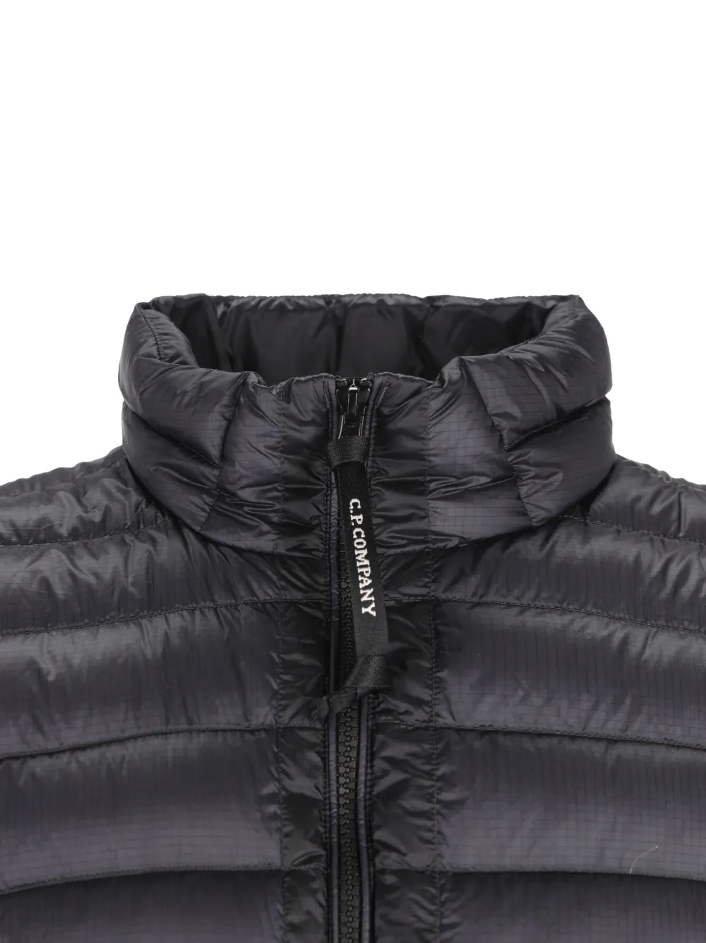 C.P. Company Gewatteerde bodywarmer met Lens-detail Grijs