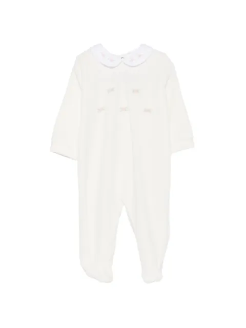 Siola romper de terciopelo con bordado floral