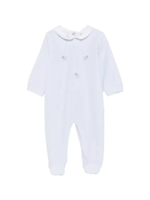 Siola pijama con cuello Peter Pan y bordado floral