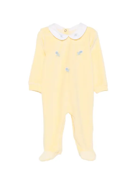 Siola Bestickter Pyjama mit Bubikragen