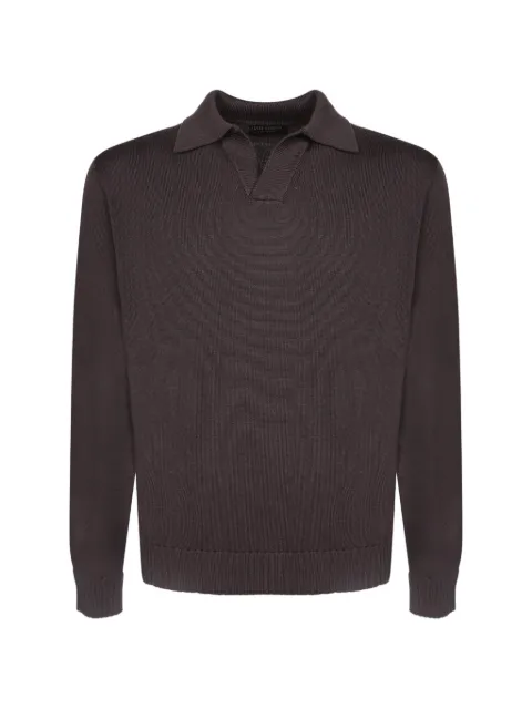 Dell'oglio polo-collar knitted sweater