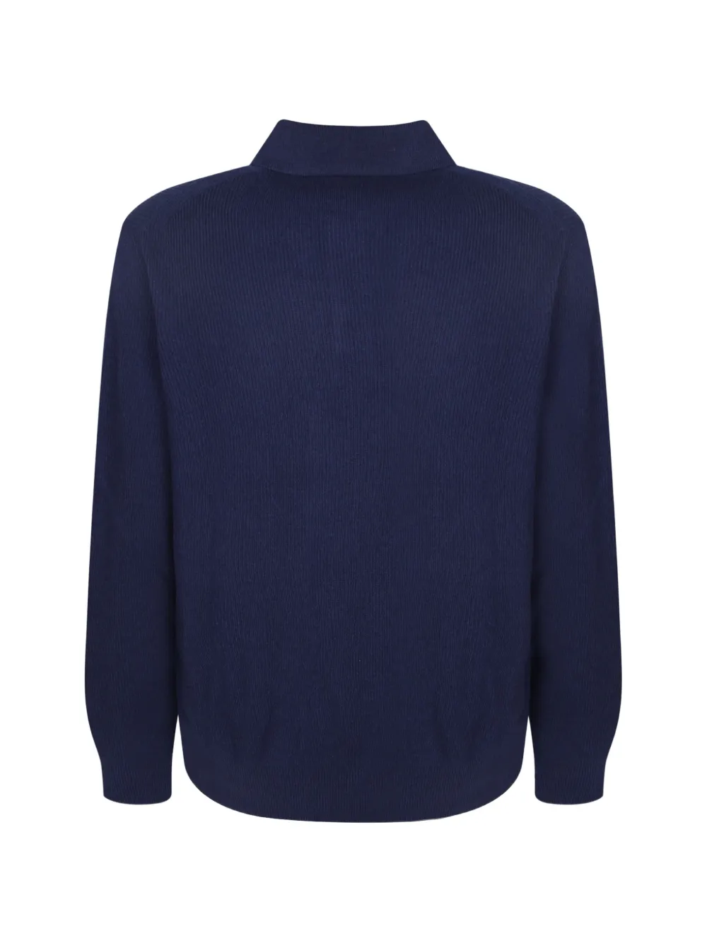 Dell'oglio Ribgebreid poloshirt Blauw