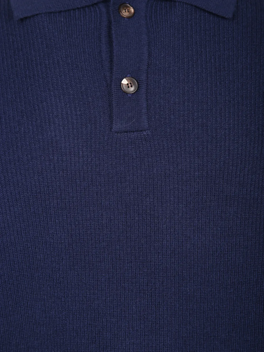 Dell'oglio Ribgebreid poloshirt Blauw